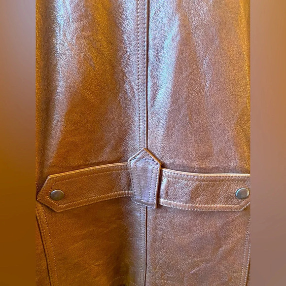 NWOT A.N.A 100% Leather Stand-Collar Jacket - Picture 10 of 14